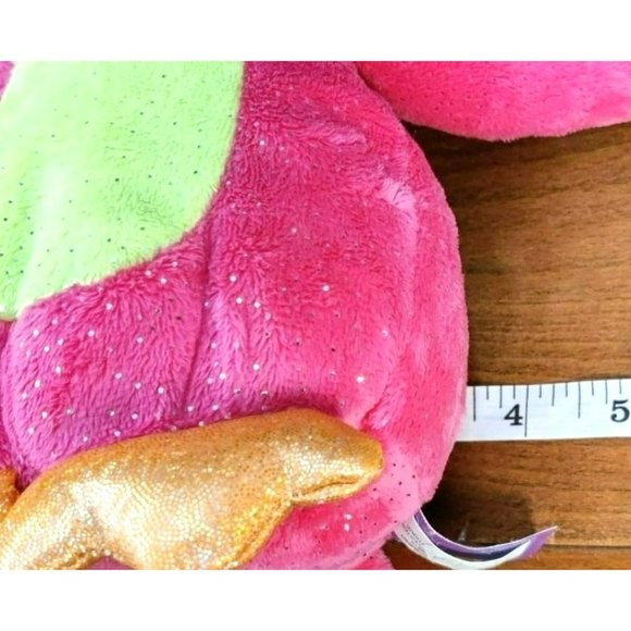 First & Main Fanta Zoo Olivia Owl 7 No. 8504 Pink Glittery Owl Plush Flower - Picture 8 of 11